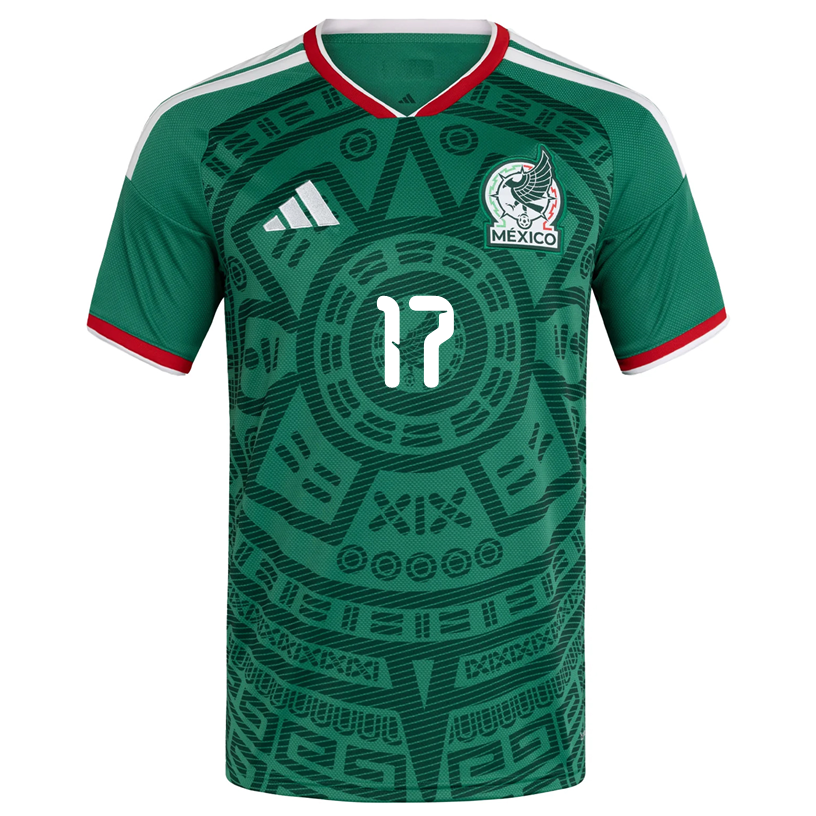 adidas Men's J. Corona Mexico Authentic Home 2026 World Cup Jersey (Bold Green)