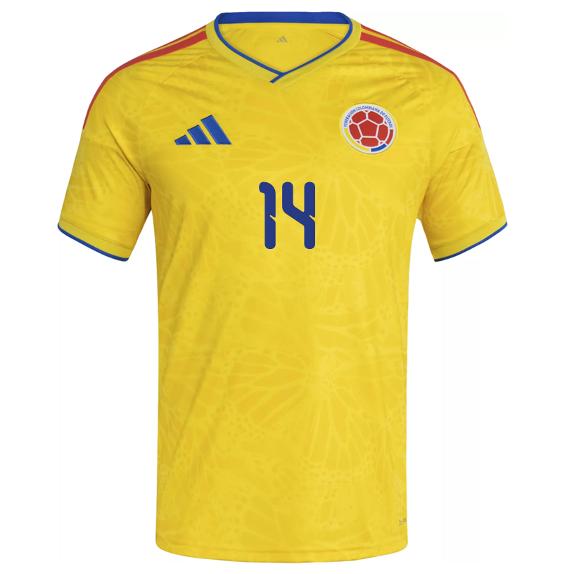 adidas Men's Duran Colombia 2026 Home Jersey (Impact Yellow)