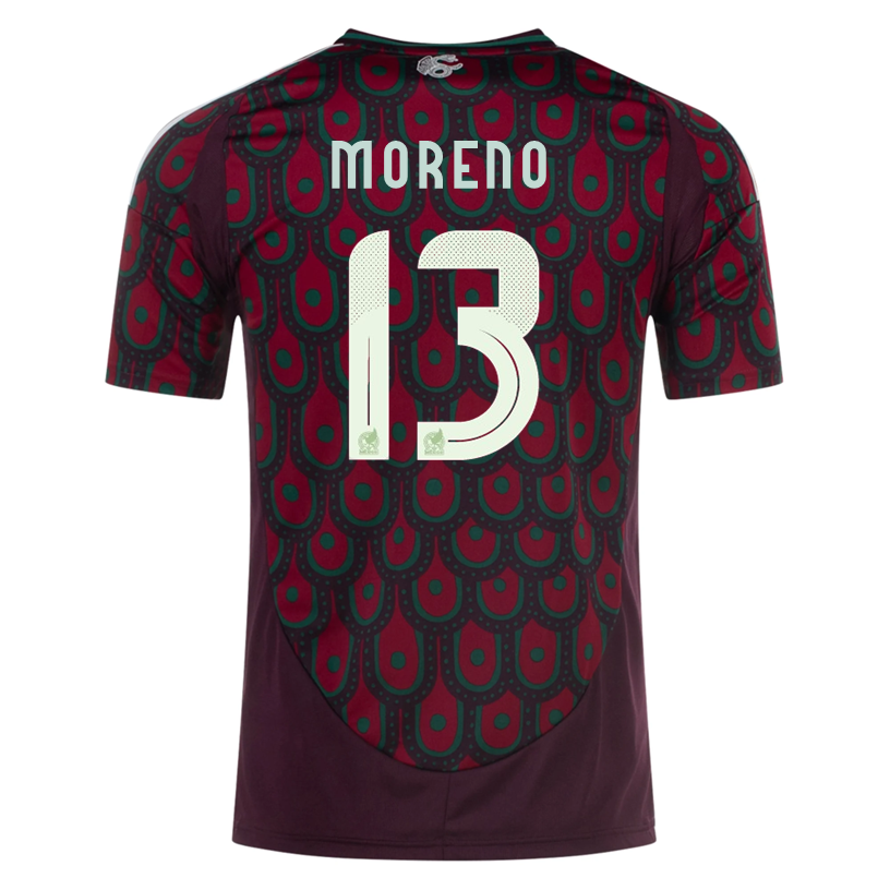 Adidas Mens Mexico Carlos Moreno Home Jersey 24/25 (Multicolor)
