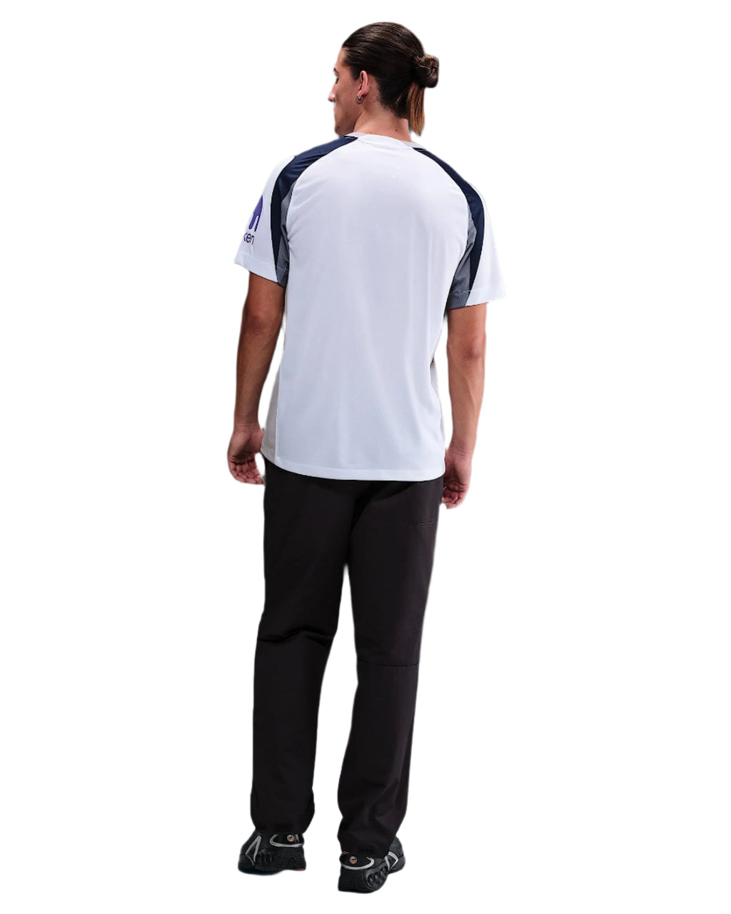 Nike Bergvall Tottenham Hotspurs Home Jersey w/ EPL + No Room For Racism Patch 25/26 (White/Iron/Binary Blue)