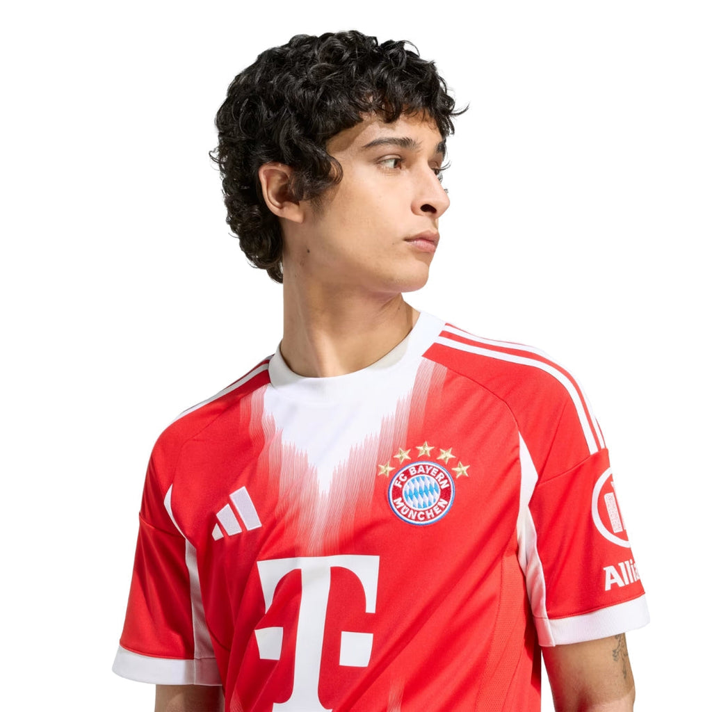 adidas Bayern Munich Muller Home Jersey w/ Champions League Patches 25/26 (Red)
