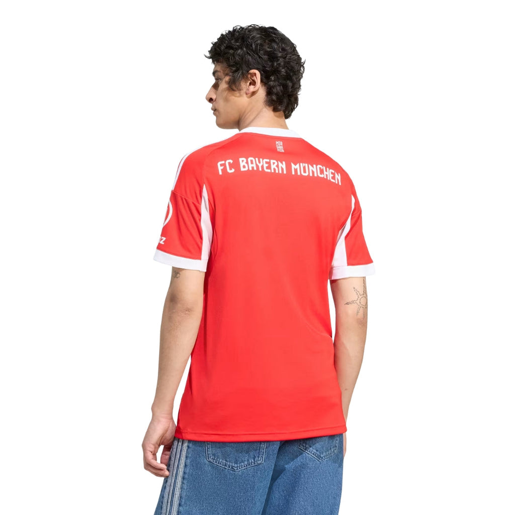 adidas Bayern Munich Olise Home Jersey w/ Champions League Patches 25/26 (Red)