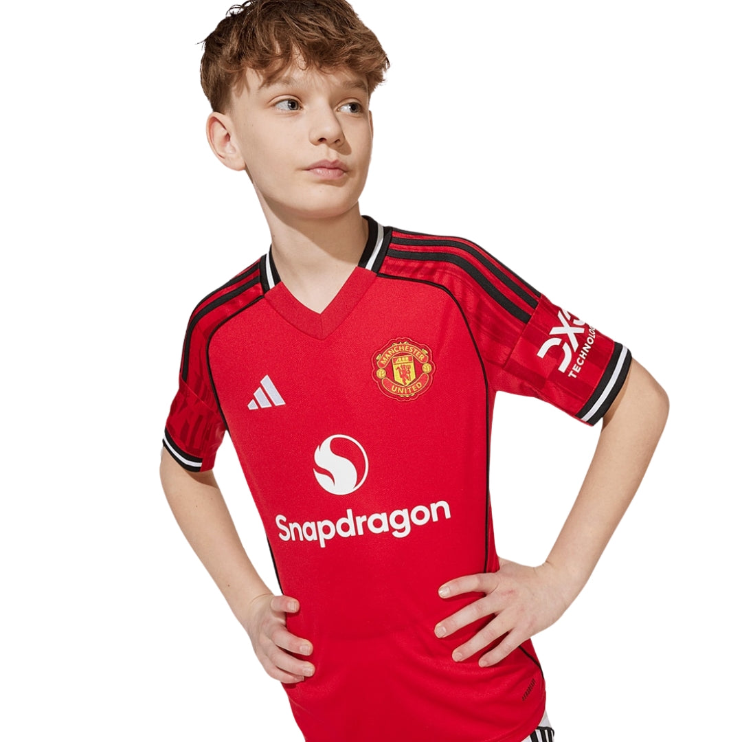adidas Youth Manchester United 25/26 Home Jersey (Red)