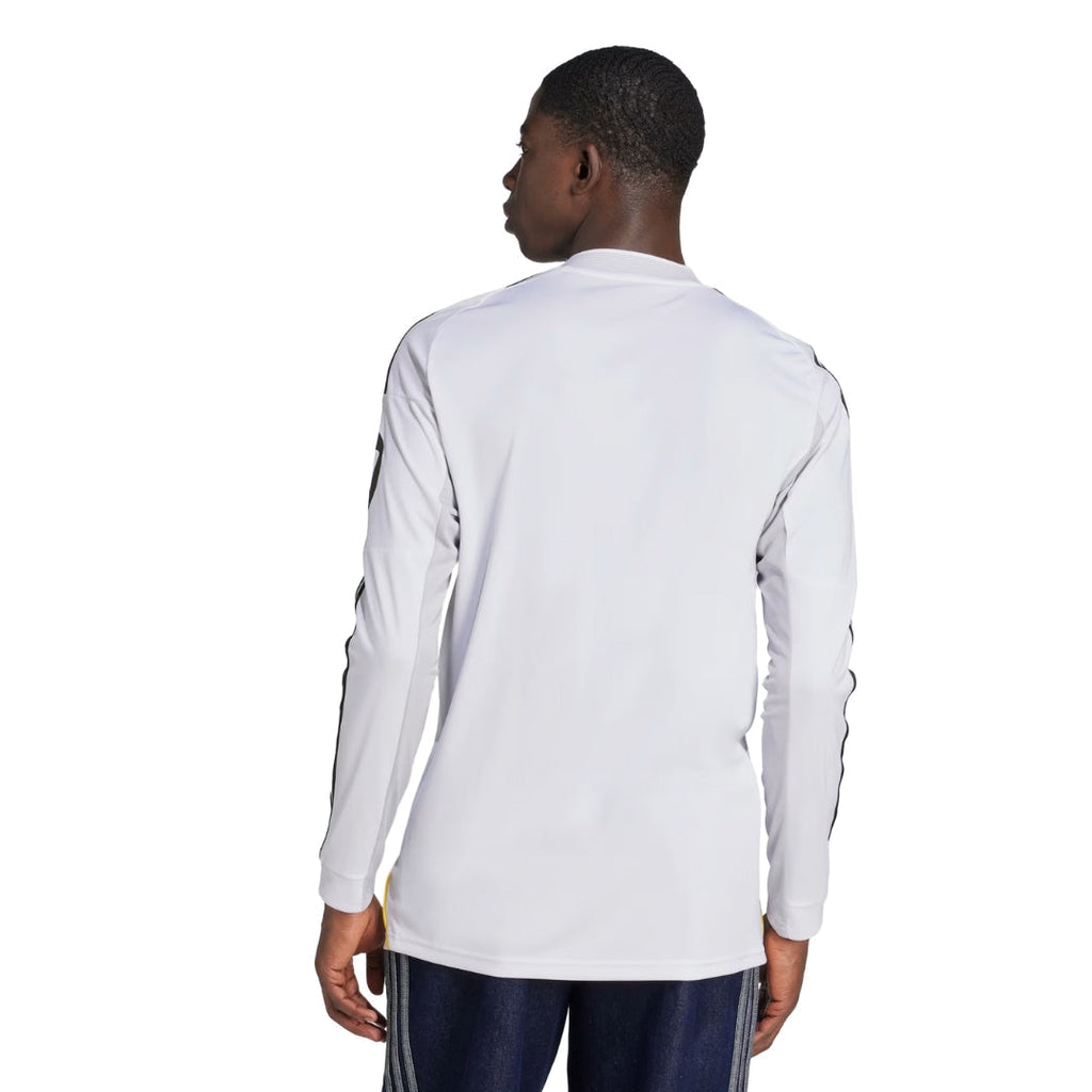 adidas Real Madrid D. Ceballos Long Sleeve Home Jersey w/ Champions League Patches 25/26 (White)