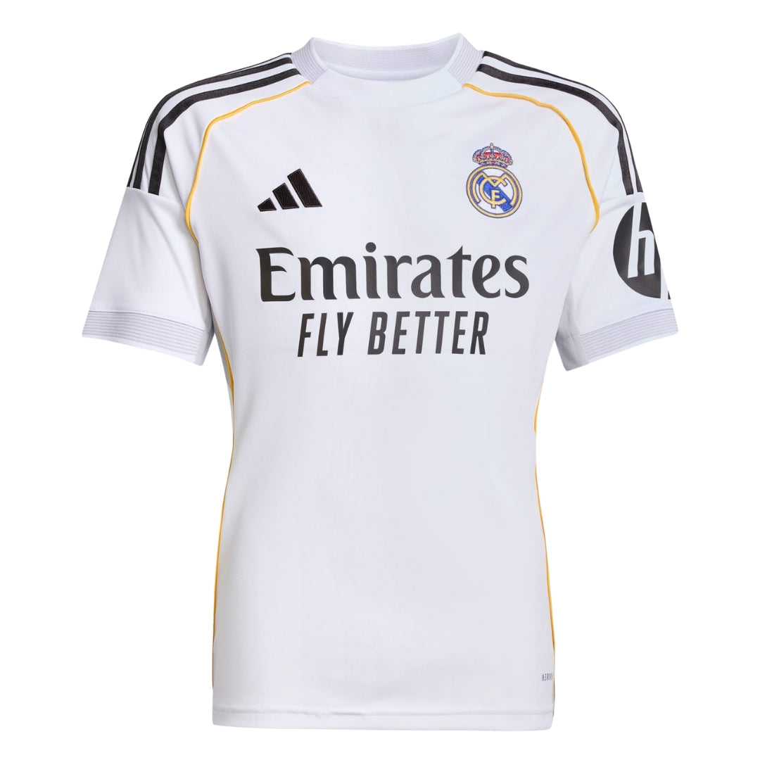 adidas Youth Real Madrid Home Jersey 25/26 (White)
