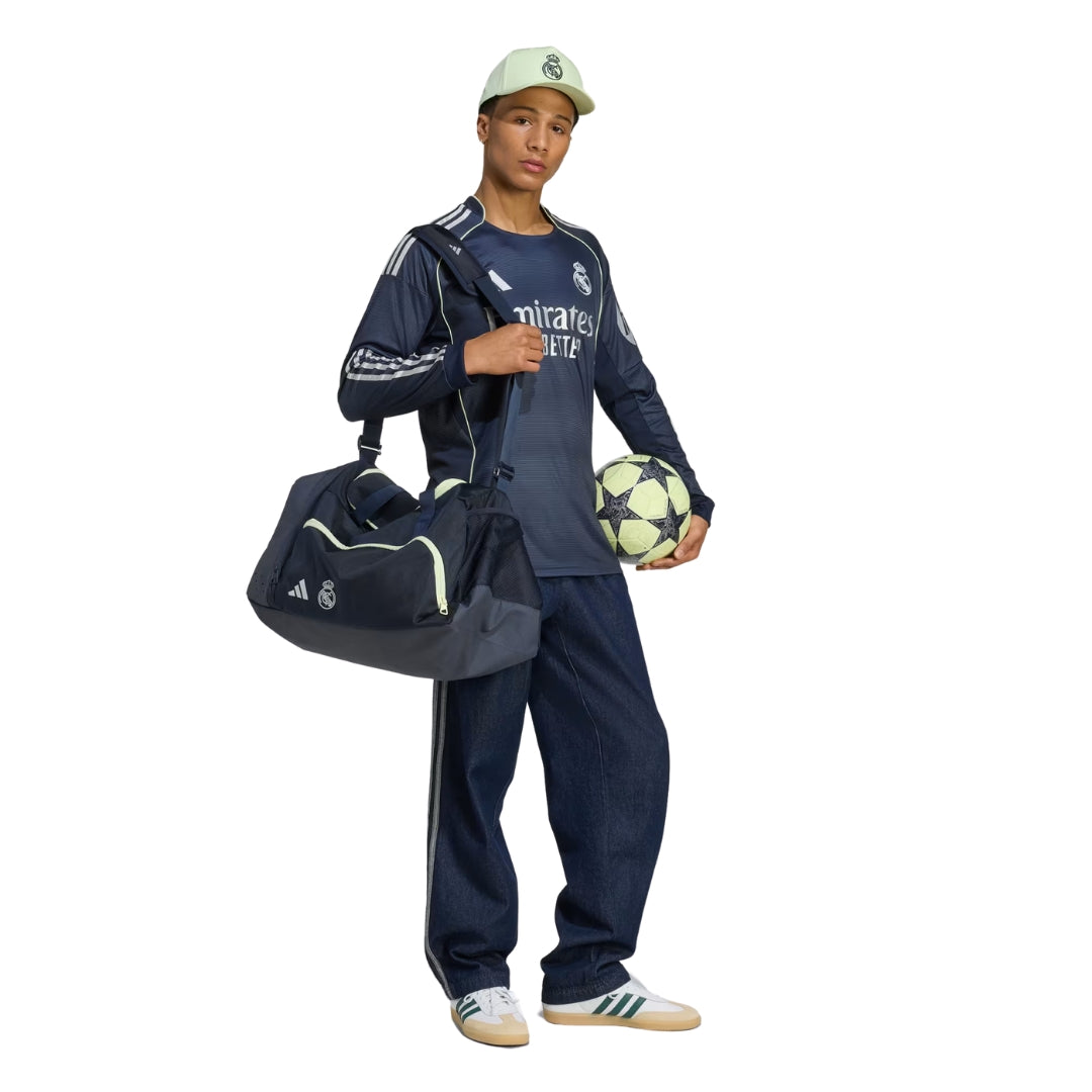 adidas Real Madrid Carvajal Long Sleeve Away Jersey w/ Champions League Patches 25/26 (Legend Ink)