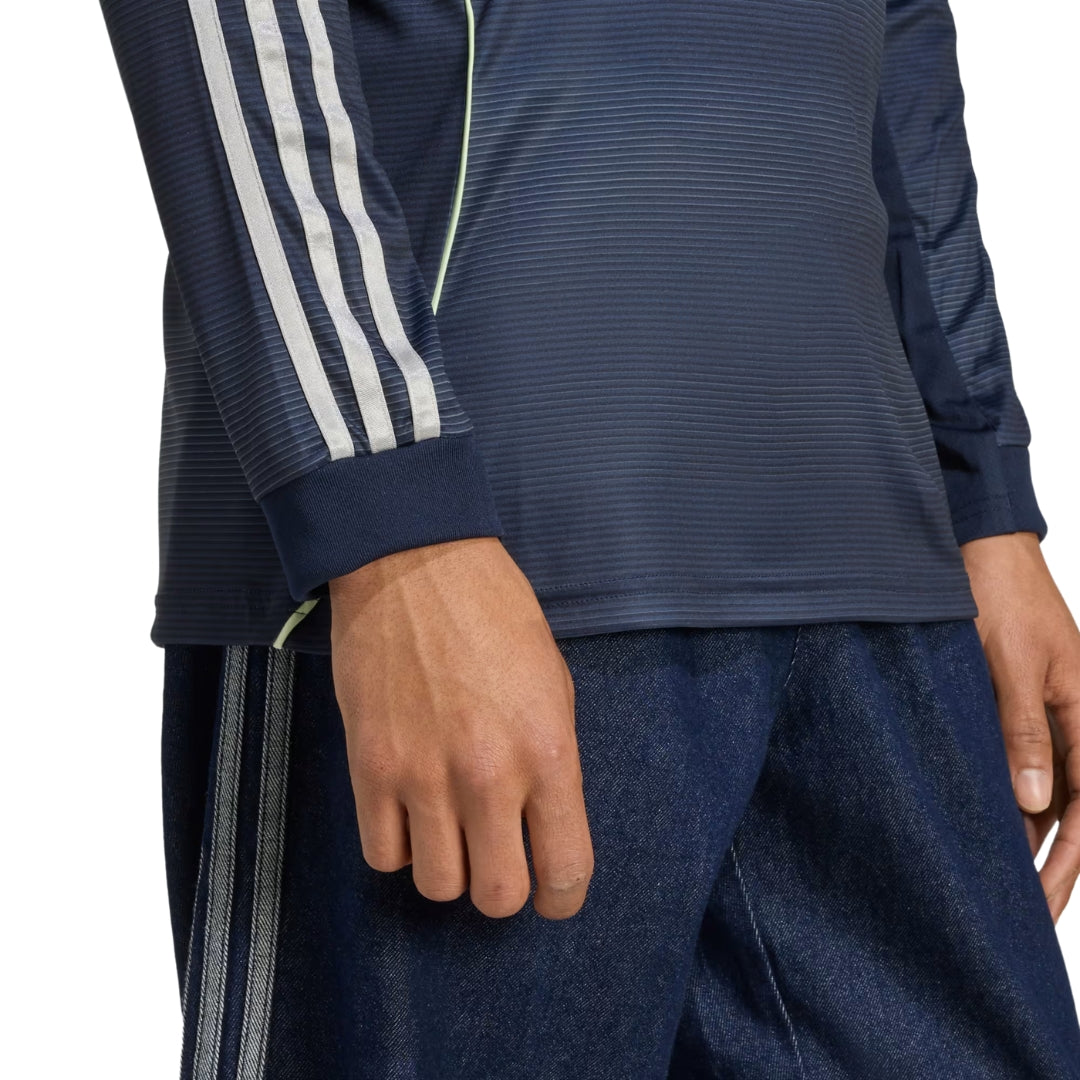 adidas Real Madrid Endrick Long Sleeve Away Jersey w/ Champions League Patches 25/26 (Legend Ink)