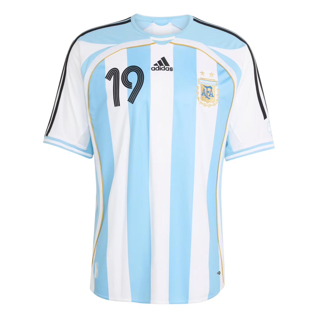 adidas Men's Lionel Messi Argentina 2006 Home Jersey (White)