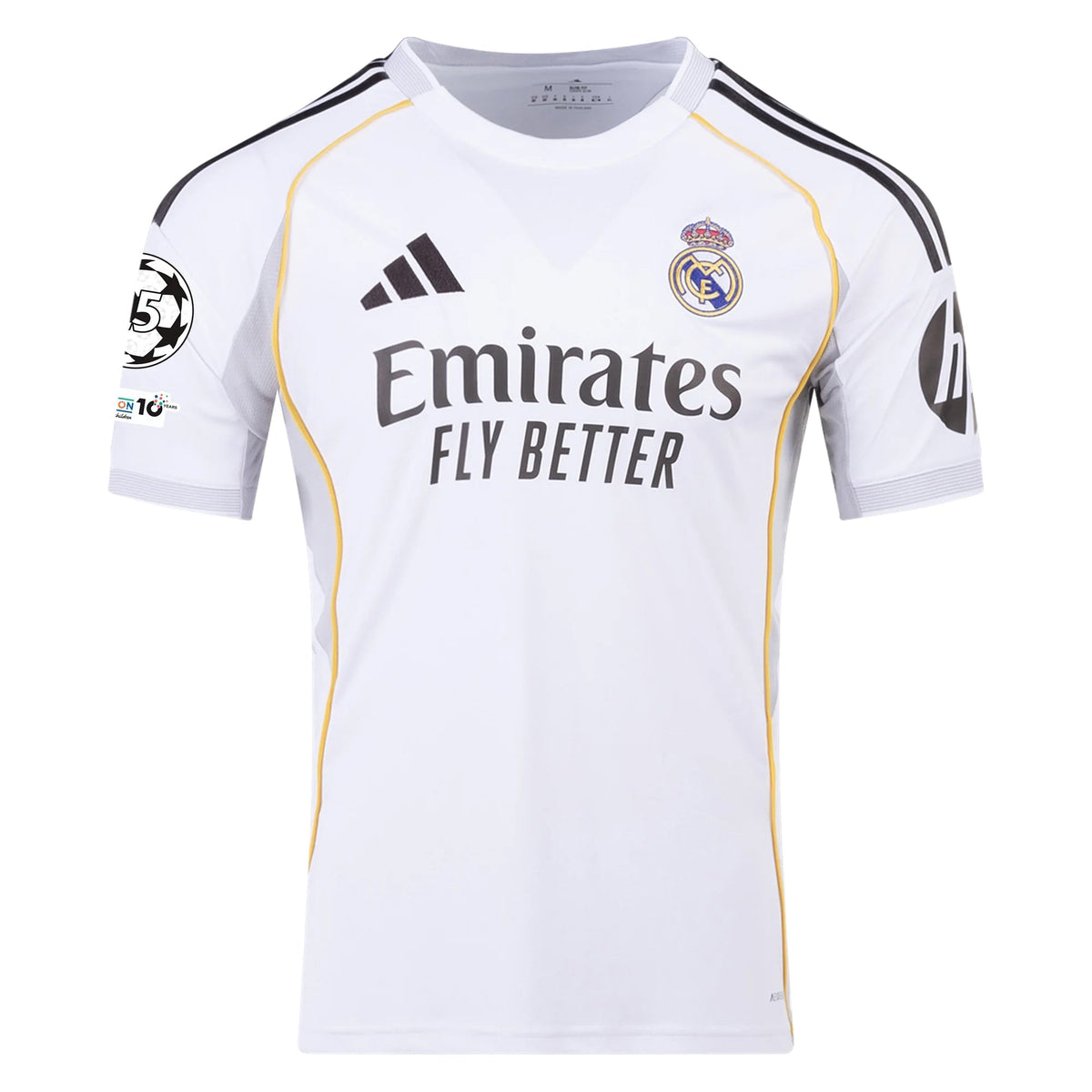 adidas Daniel Ceballos Fernández Real Madrid 25/26 Home Jersey w/ Champions League Patches (White)