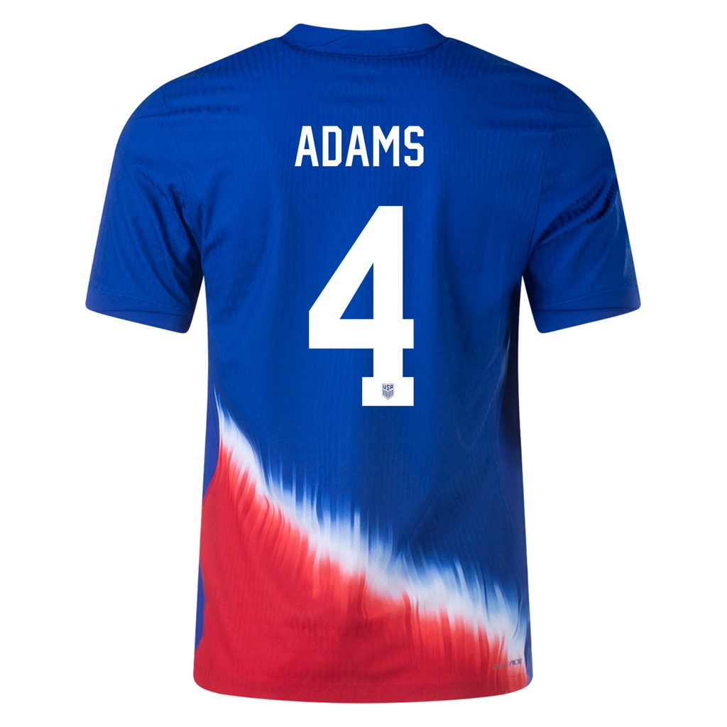 Nike United States Match Authentic Tyler Adams Away Jersey 24/25 (Old Royal/Sport Red/White)