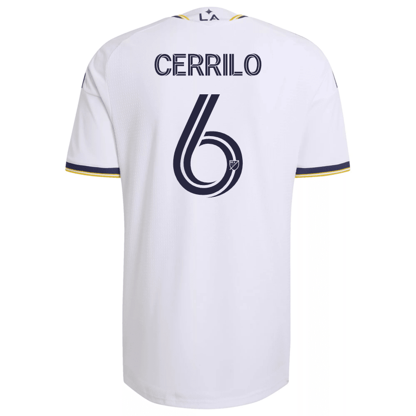 adidas Men's Cerrillo LA Galaxy Authentic Match Home Jersey 26/27 (White)