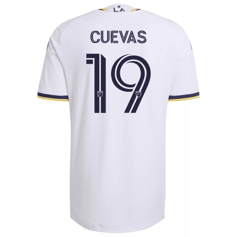 adidas Men's Cuevas LA Galaxy Authentic Match Home Jersey 26/27 (White)