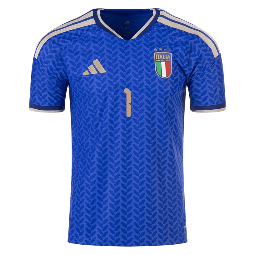 adidas Men's Donnarumma Italy 2026 Authentic Home Jersey (Bold Blue)
