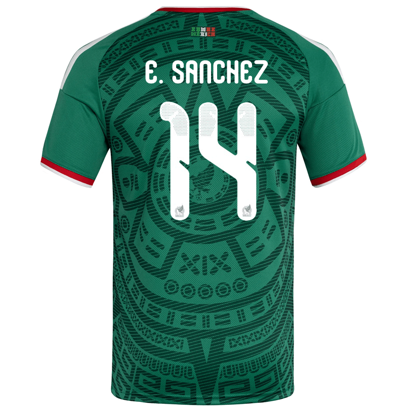 adidas Men's E. Sanchez Mexico Home 2026 World Cup Jersey (Bold Green)