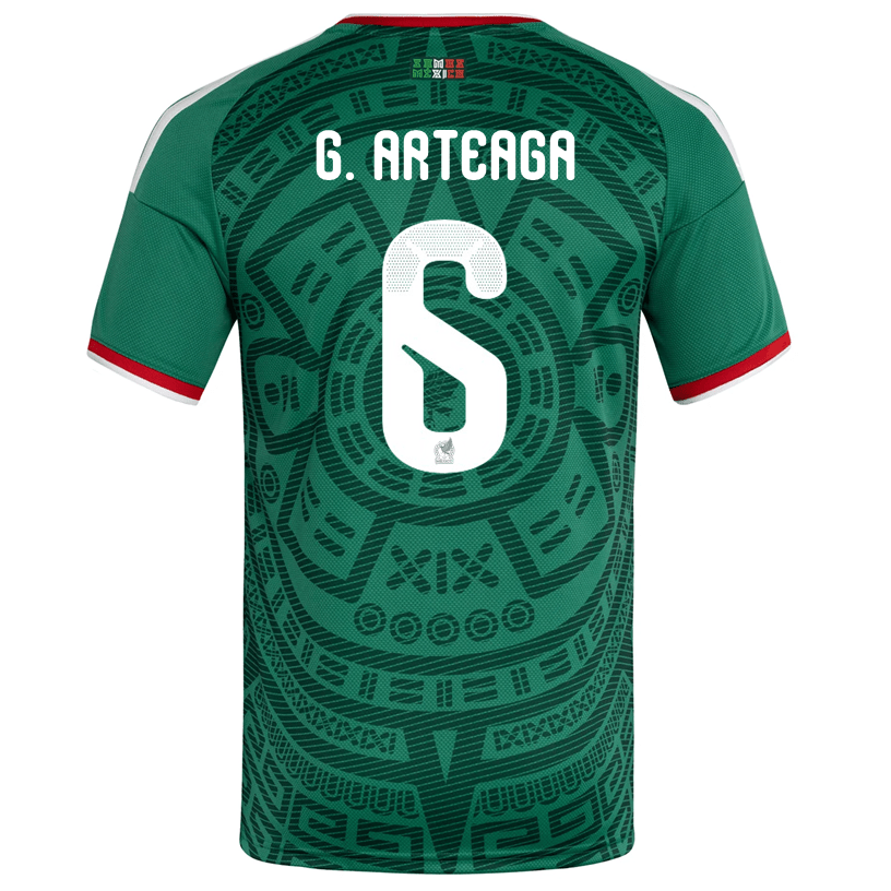adidas Men's G. Arteaga Mexico Home 2026 World Cup Jersey (Bold Green)
