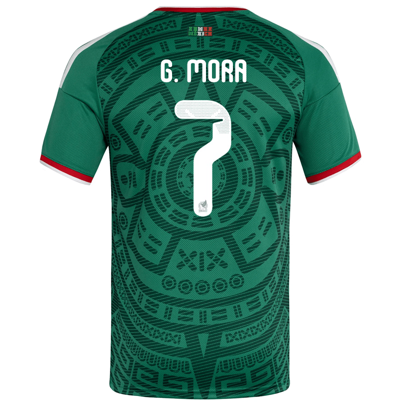 adidas Men's G. Mora Mexico Home 2026 World Cup Jersey (Bold Green)