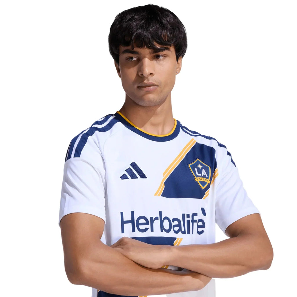 adidas Men's Cuevas LA Galaxy Home Stadium Jersey 26/27 (White)