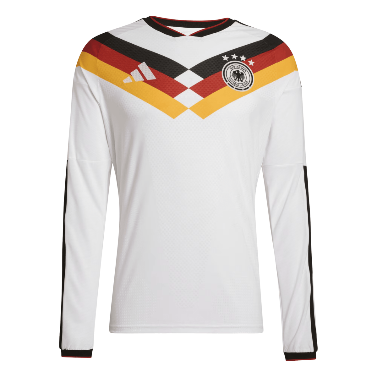 adidas Men's Germany 2026 Long Sleeve Authentic Home Jersey (White)