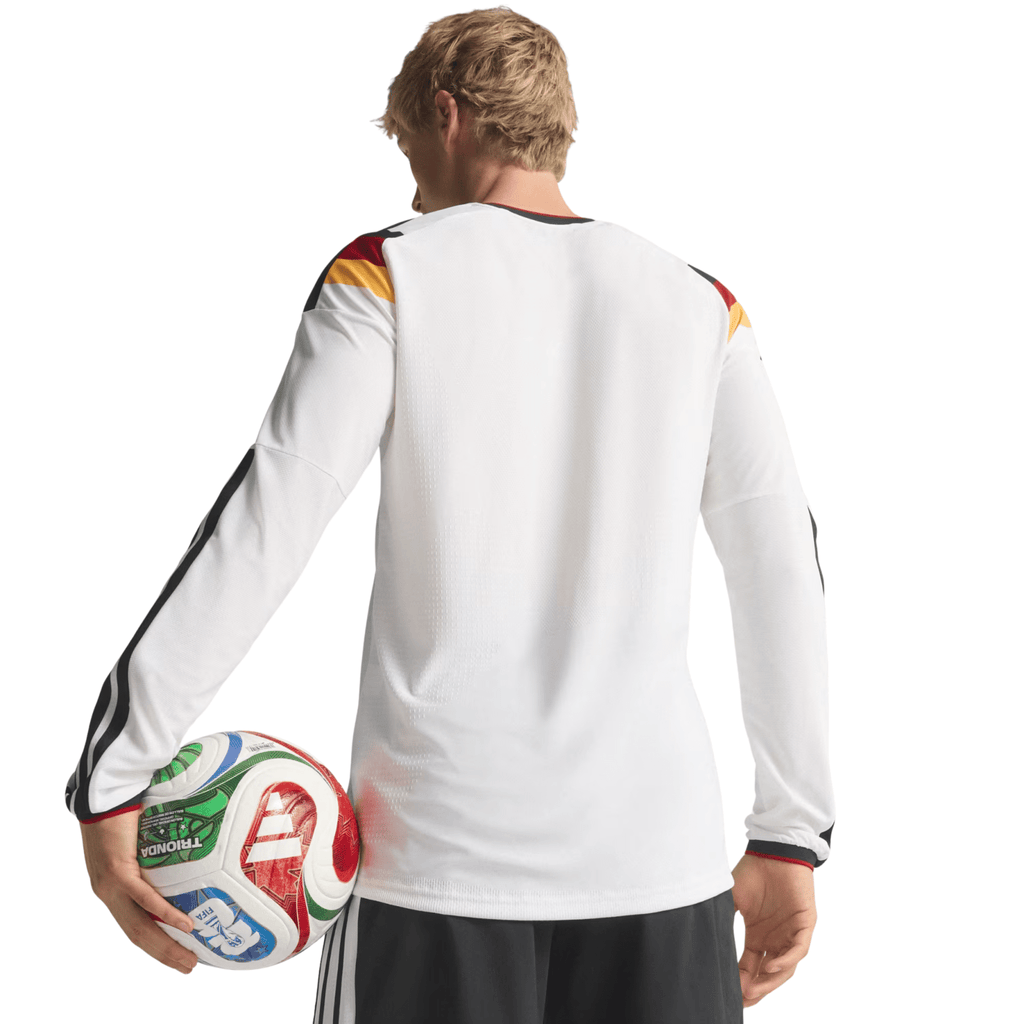 adidas Men's Germany 2026 Long Sleeve Authentic Home Jersey (White)