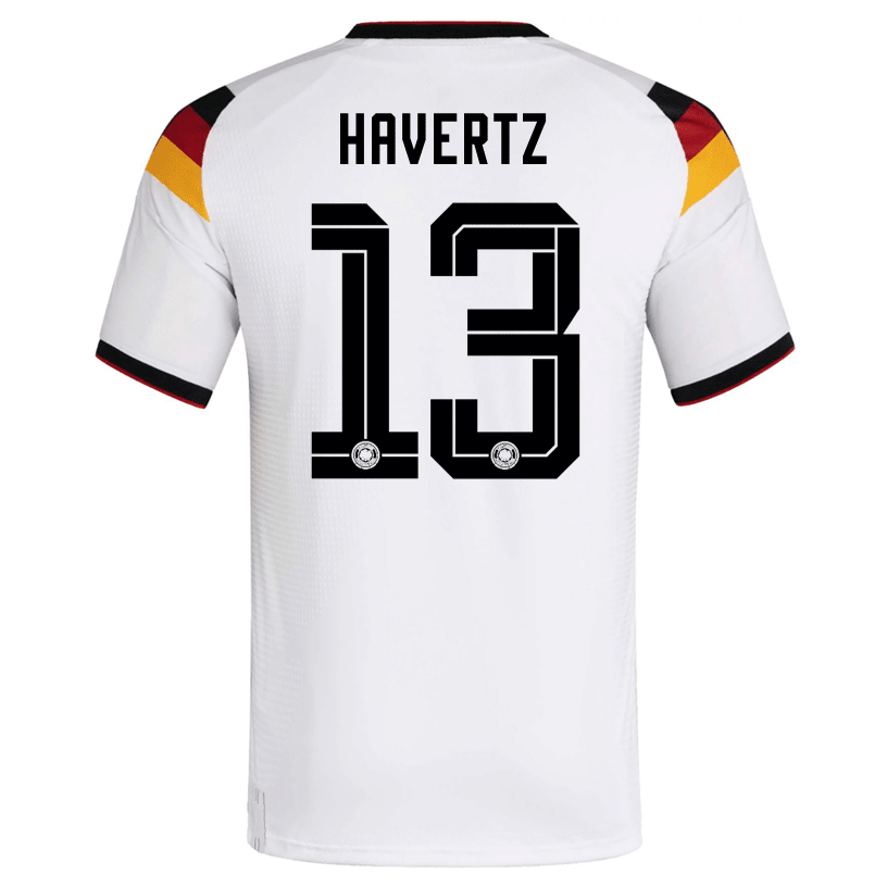 adidas Men's Havertz Germany Authentic Home World Cup Jersey 2026 (White/Black)