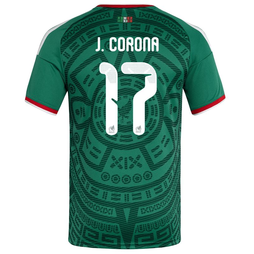adidas Men's J. Corona Mexico Home 2026 World Cup Jersey (Bold Green)