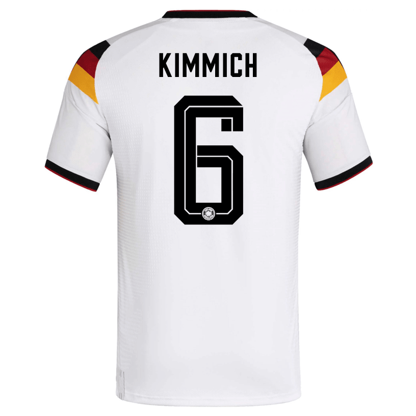 adidas Men's Kimmich Germany Authentic Home World Cup Jersey 2026 (White/Black)