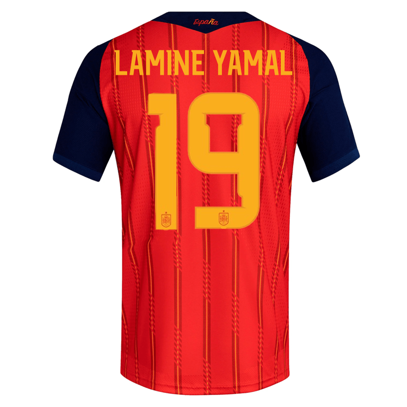 adidas Men's Lamine Yamal Spain Authentic World Cup Home Jersey 2026 (Vivid Red)