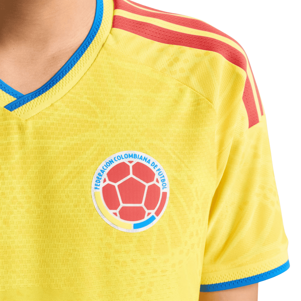 adidas Men's Carrascal Colombia 2026 Authentic Home Jersey (Impact Yellow)