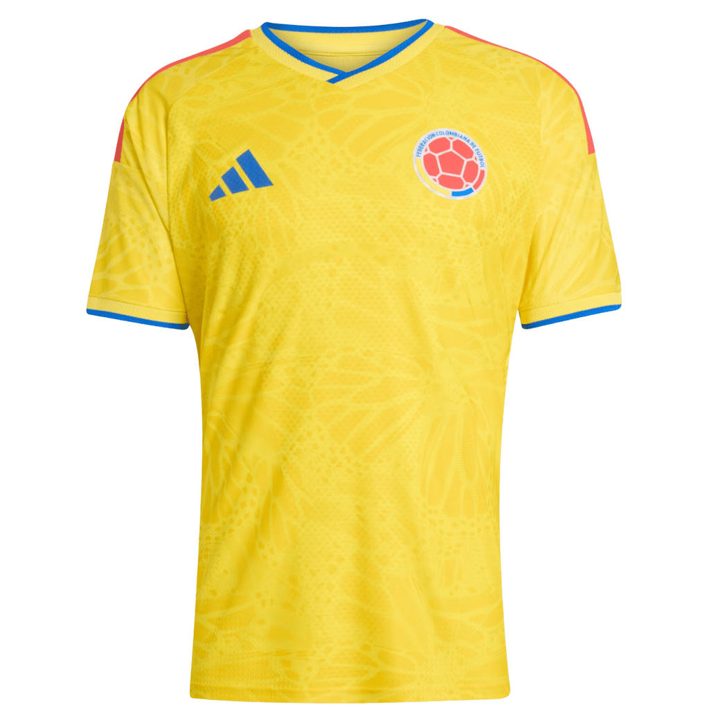 adidas Men's Machado Colombia 2026 Authentic Home Jersey (Impact Yellow)