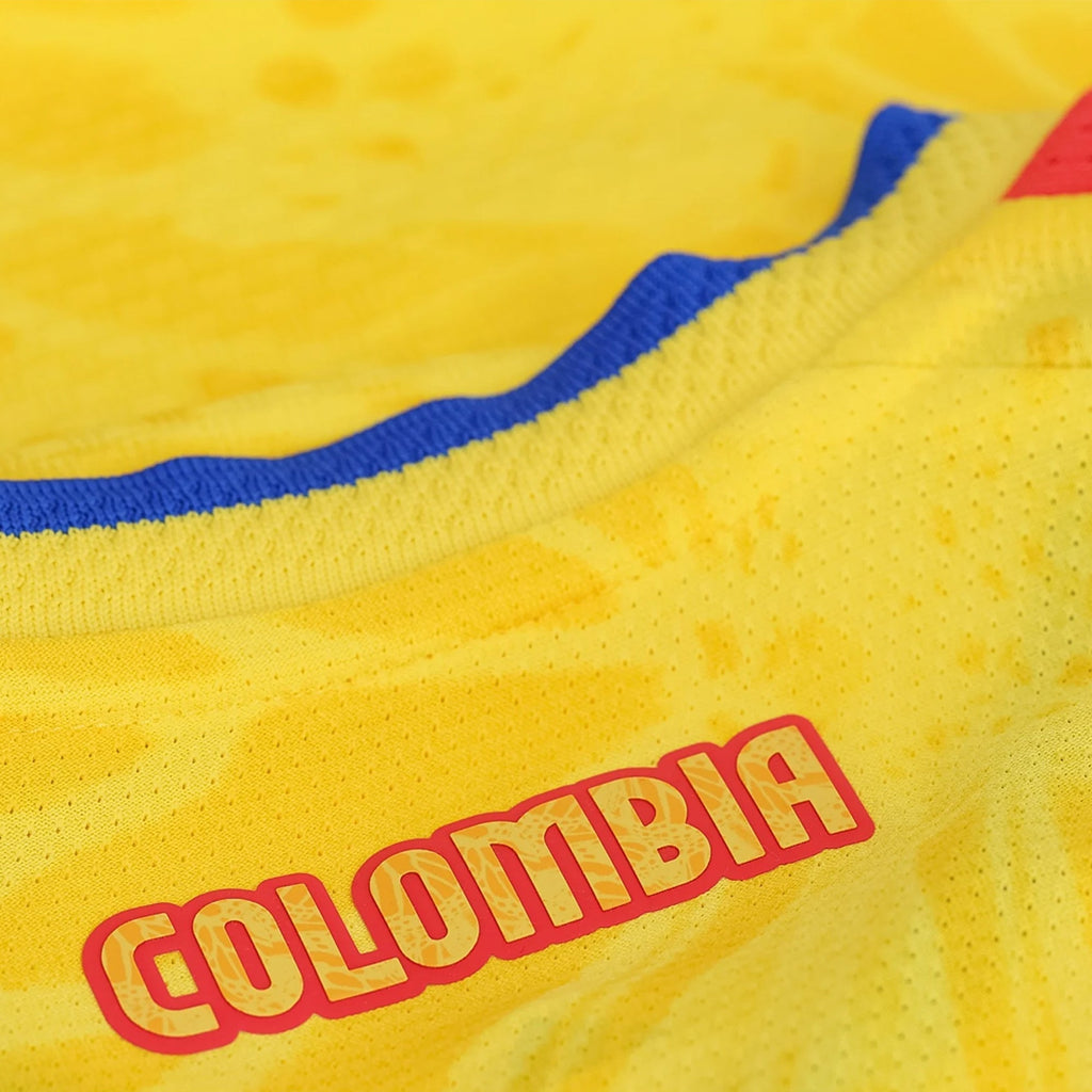 adidas Men's J. Arias Colombia 2026 Authentic Home Jersey (Impact Yellow)