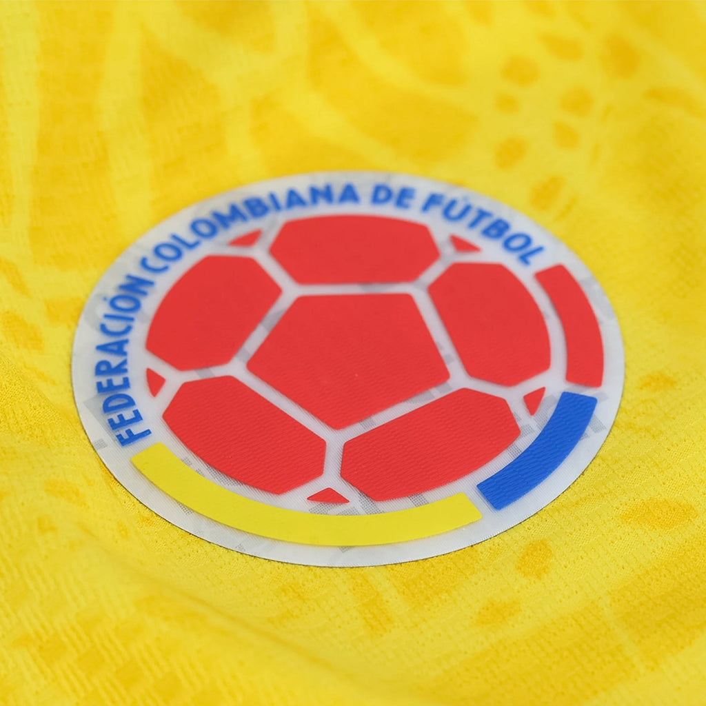 adidas Men's Sinisterra Colombia 2026 Authentic Home Jersey (Impact Yellow)