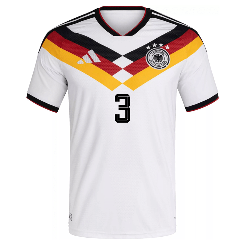adidas Men's Mittelstadt Germany Authentic Home World Cup Jersey 2026 (White/Black)