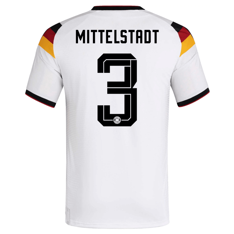 adidas Men's Mittelstadt Germany Authentic Home World Cup Jersey 2026 (White/Black)