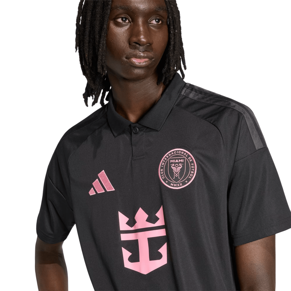 adidas Men's Ruiz Inter Miami CF 26/27 Away Jersey (Black/Pink)