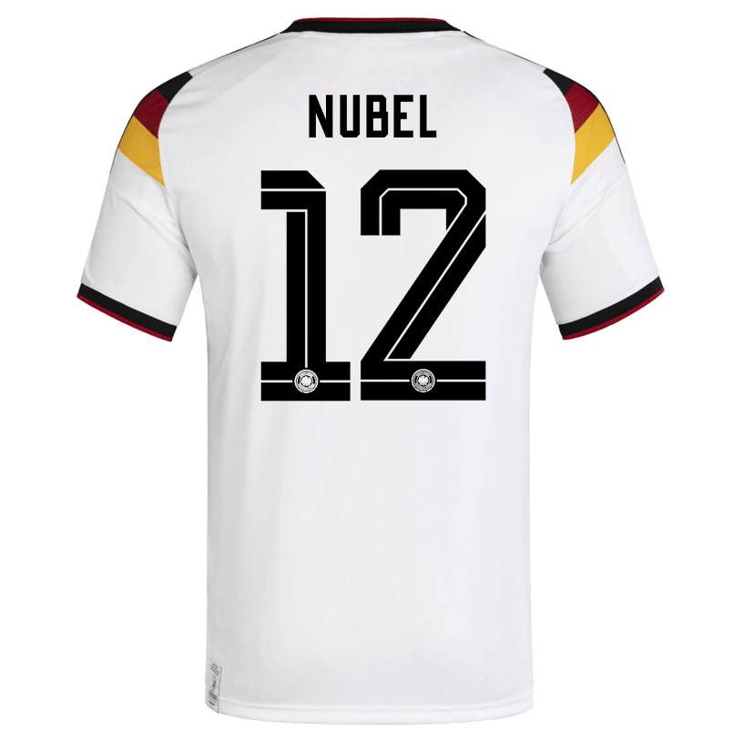 adidas Men's Nubel Germany Home World Cup Jersey 2026 (White/Black)