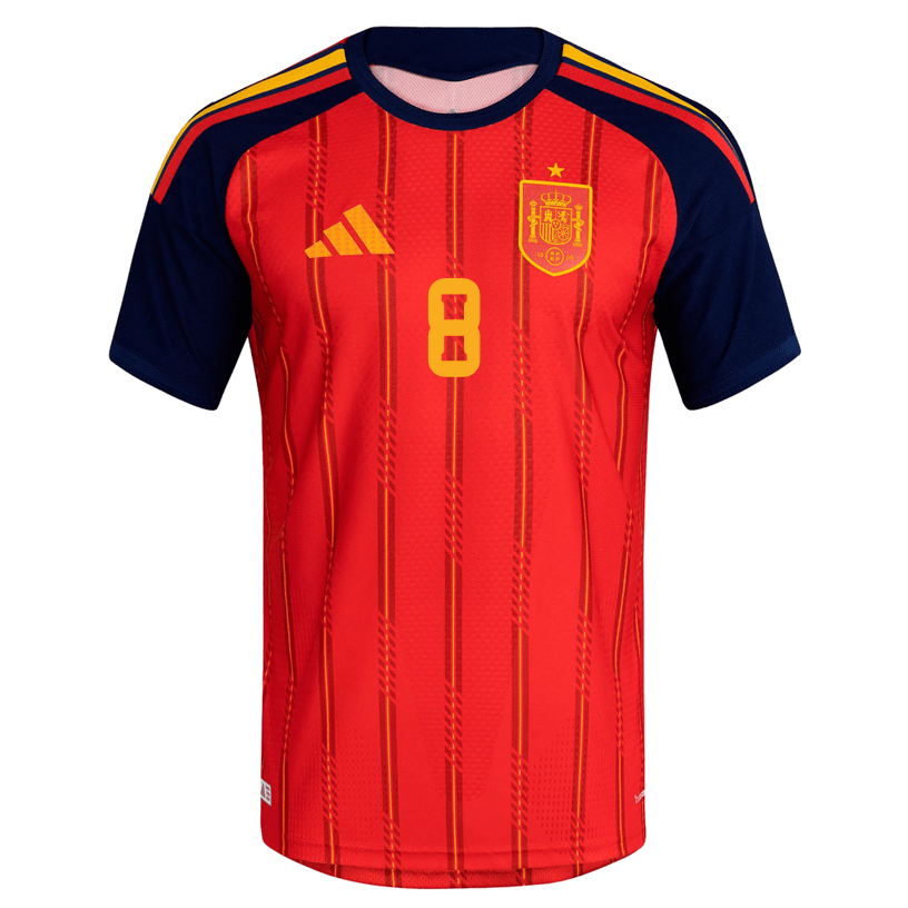 adidas Men's Pedri Spain Authentic World Cup Home Jersey 2026 (Vivid Red)