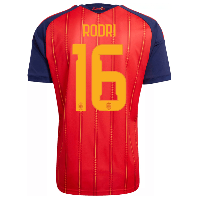 adidas Men's Rodri Spain World Cup Home Jersey 2026 (Vivid Red)