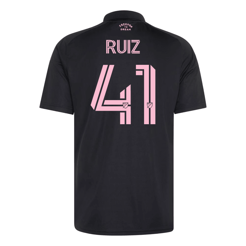 adidas Men's Ruiz Inter Miami CF 26/27 Away Jersey (Black/Pink)