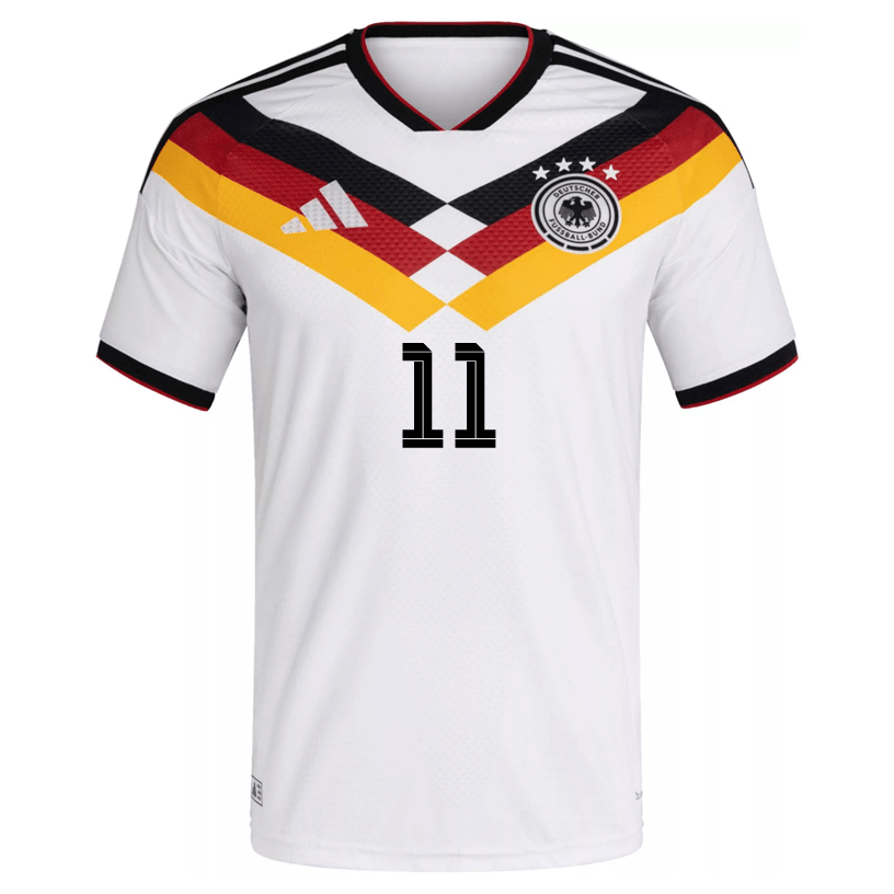 adidas Men's Sane Germany Authentic Home World Cup Jersey 2026 (White/Black)
