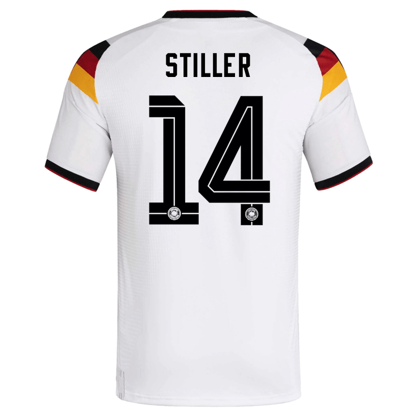 adidas Men's Stiller Germany Authentic Home World Cup Jersey 2026 (White/Black)