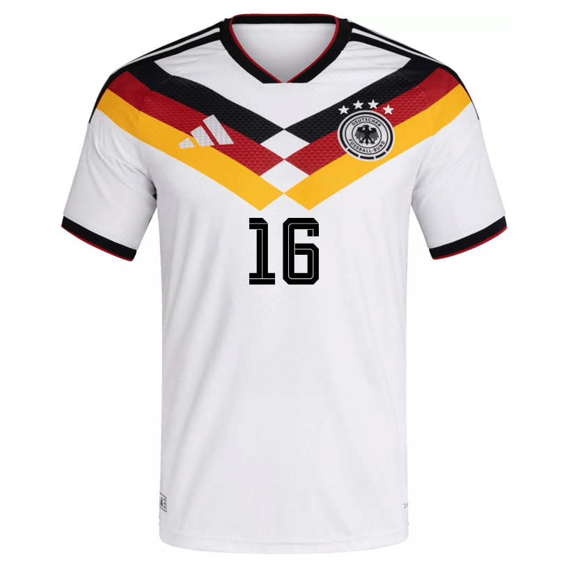 adidas Men's Sule Germany Authentic Home World Cup Jersey 2026 (White/Black)