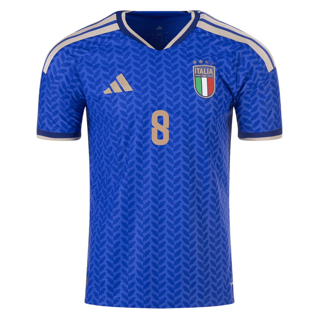 adidas Men's Tonali Italy 2026 Authentic Home Jersey (Bold Blue)