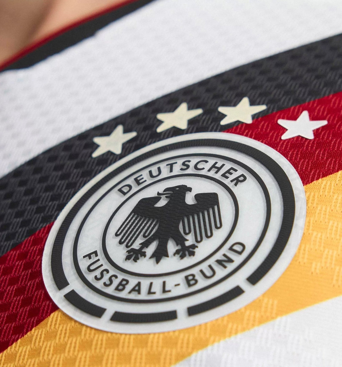 adidas Men's Baumann Germany Authentic Home World Cup Jersey 2026 (White/Black)