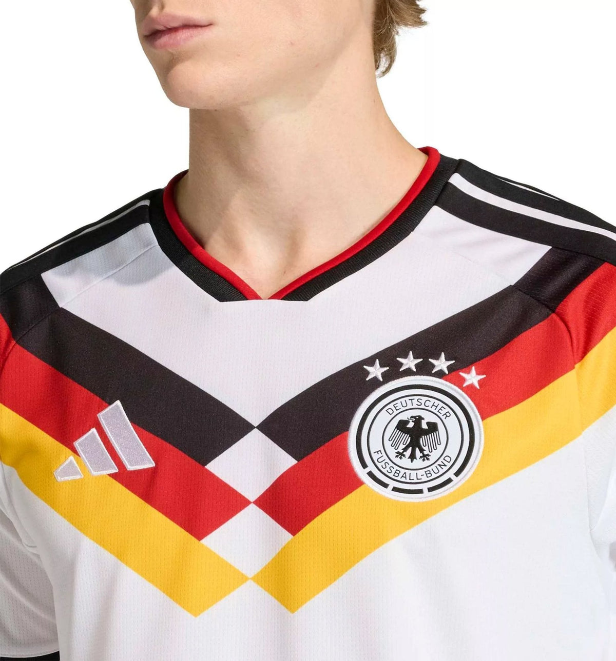 adidas Men's Henrichs Germany Home World Cup Jersey 2026 (White/Black)