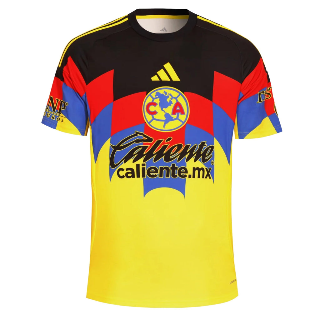 adidas Men's R. Aguirre  Club America Home Jersey 25/26 (Yellow)