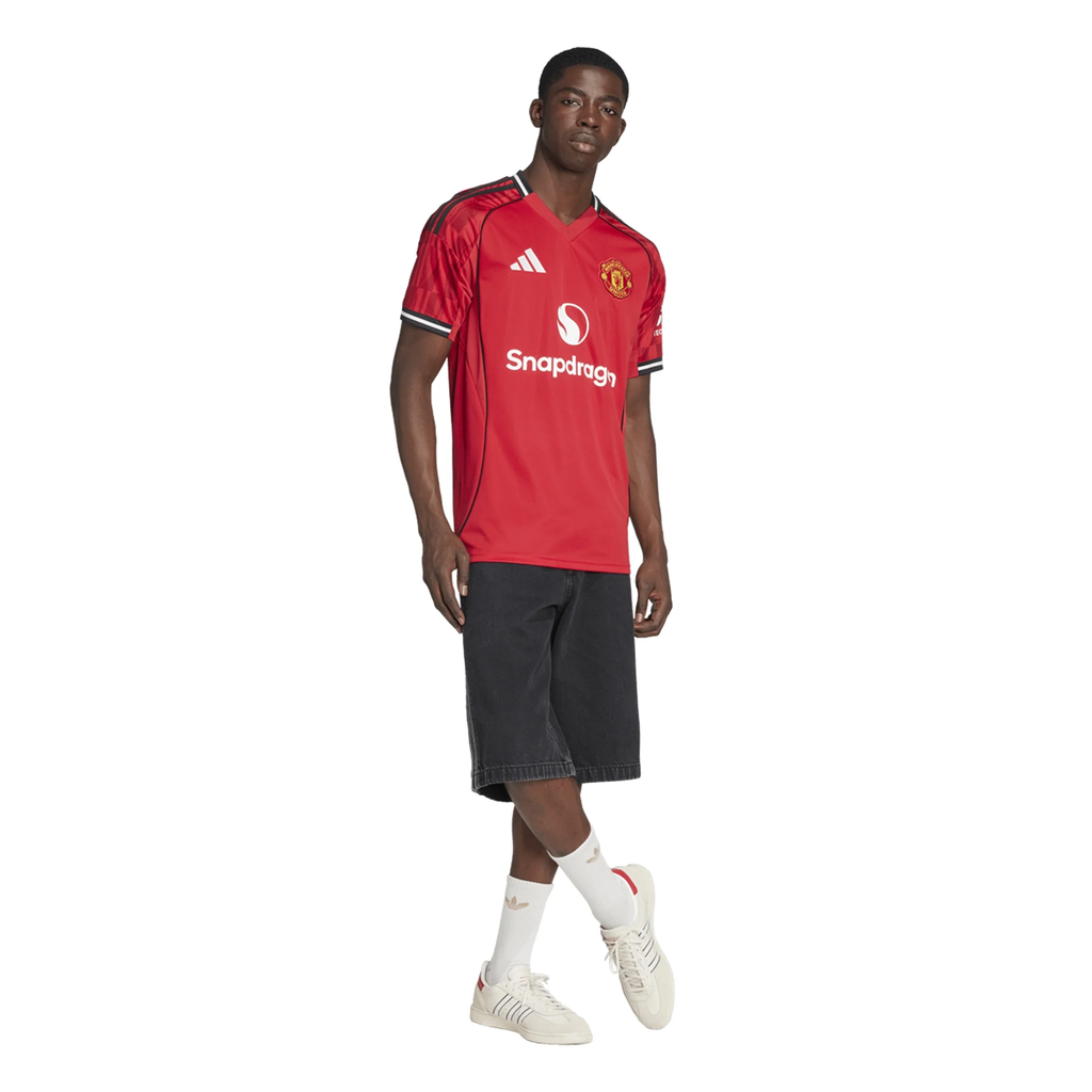 adidas Mason Mount Men's Manchester United Home Jersey 25/26 w/ EPL + NRFR Patches (Red)