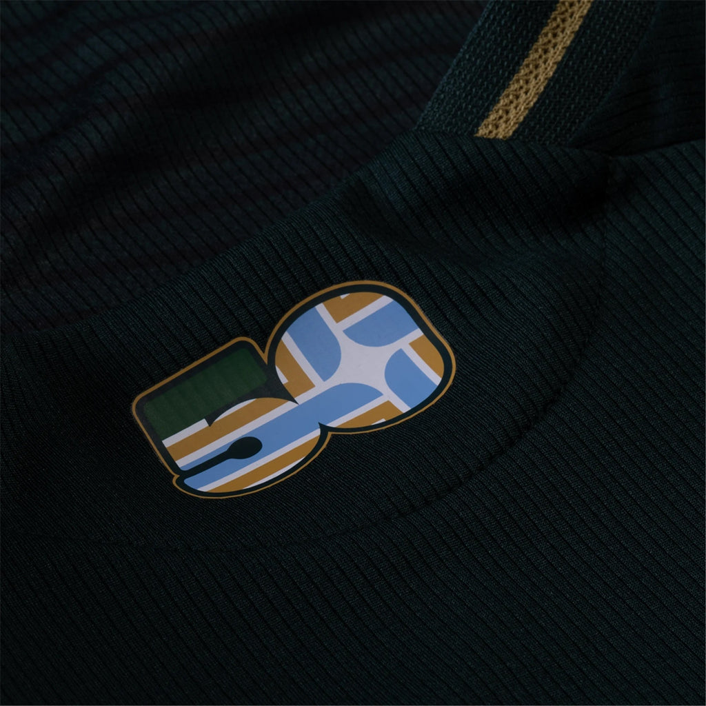 adidas Santiago Moreno Portland Timbers Authentic Home Jersey w/ MLS & Apple Patch 25/26 (Green/Gold)