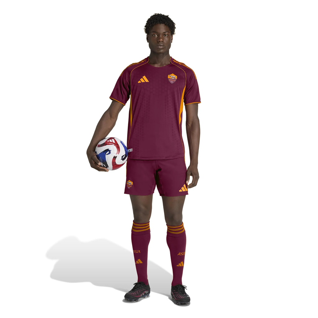 adidas Roma Authentic Manu Koné Home Jersey w/ Europa League Patches 25/26 (Burgundy)