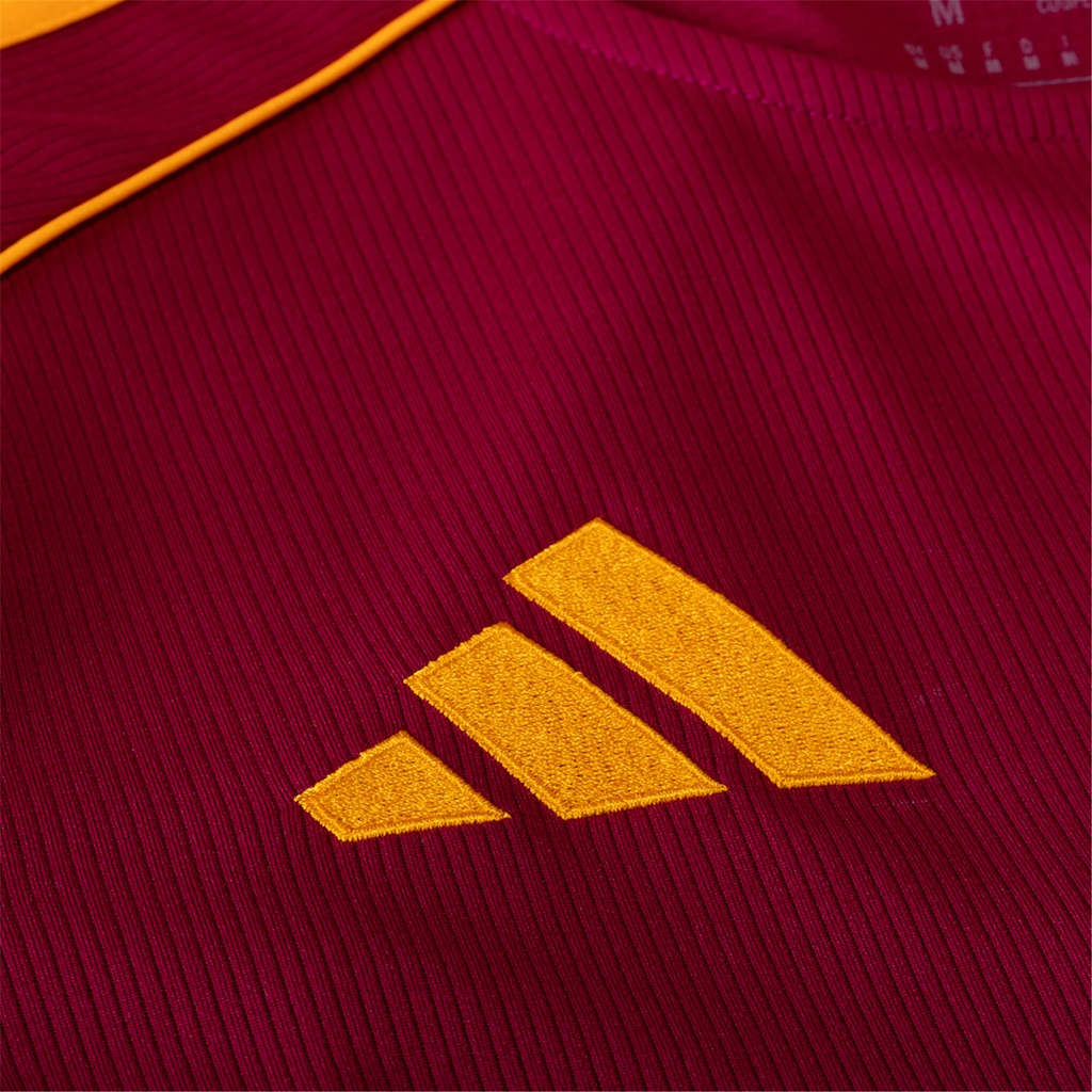 adidas Men's Roma Devyne Rensch Home Jersey w/ Serie A Patch 25/26 (Burgundy)