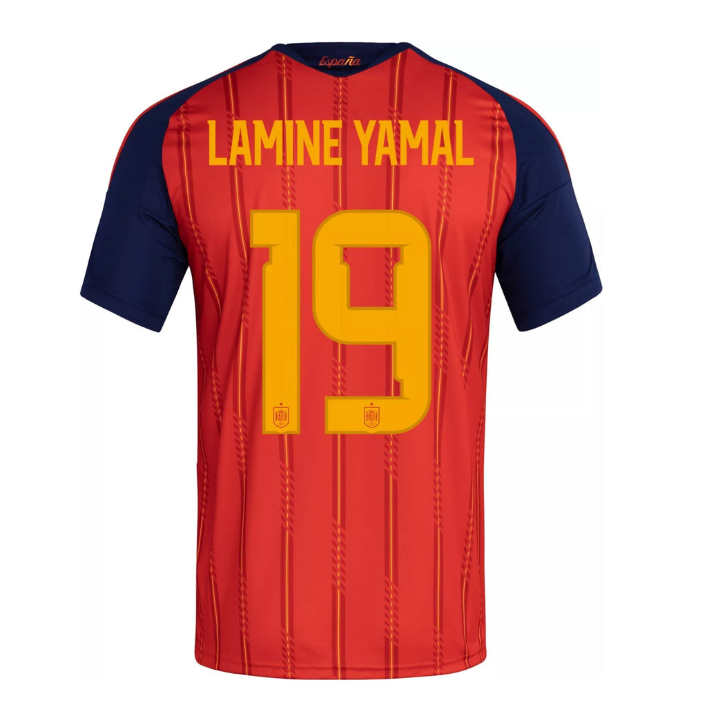 adidas Men's Lamine Yamal Spain World Cup Home Jersey 2026 (Vivid Red)